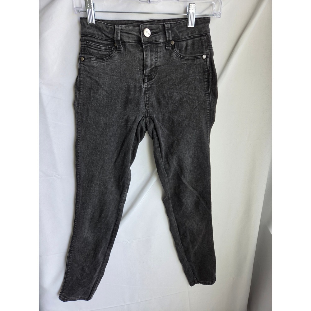 1822 Denim Skinny Jeans Womens  Gray Dark Wash Skinny High Rise Skinny